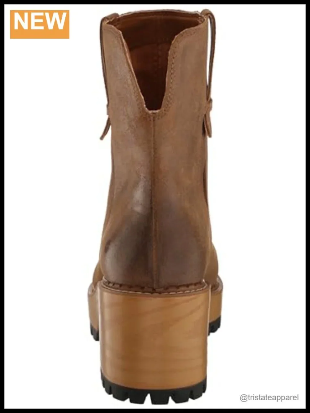 Lucky Brand Women's Suede Ankle Bootie Block Heel Pull-On